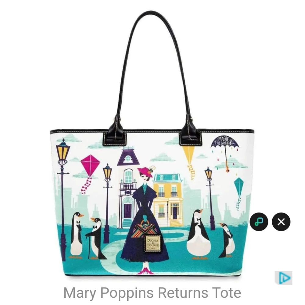 DOONEY & BOURKE DISNEY MARY POPPINS RETURNS TOTE BAG 2018 - Picture 11 of 11